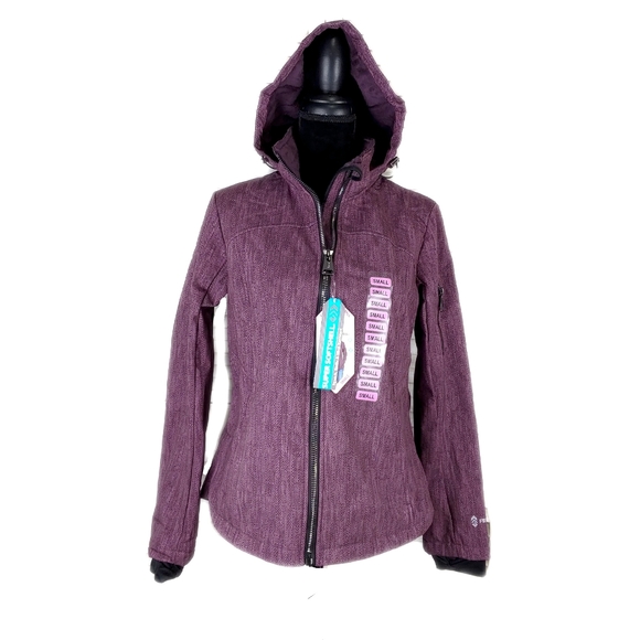 NWT Free Country $100 Women's Super Softshell Jacket WITH THUMBHOLES - Picture 9 of 13
